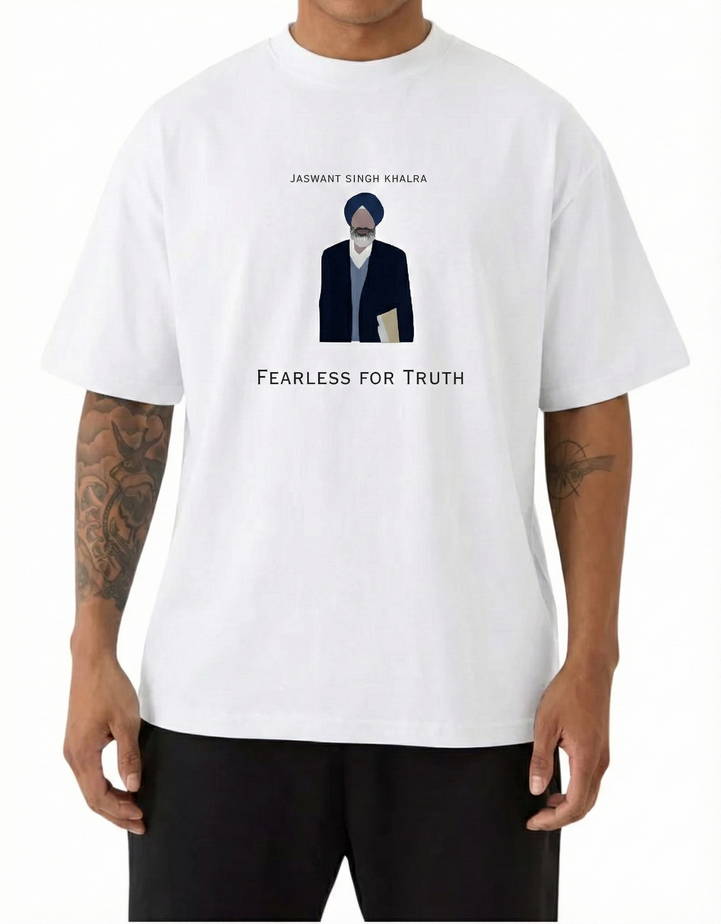 Jaswant Singh Khalra Fearless For Truth T-Shirt β French Terry 240 GSM Premium Cotton