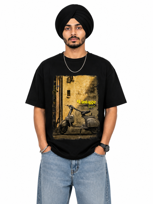 Vintage Love Scooter Oversized T-Shirt