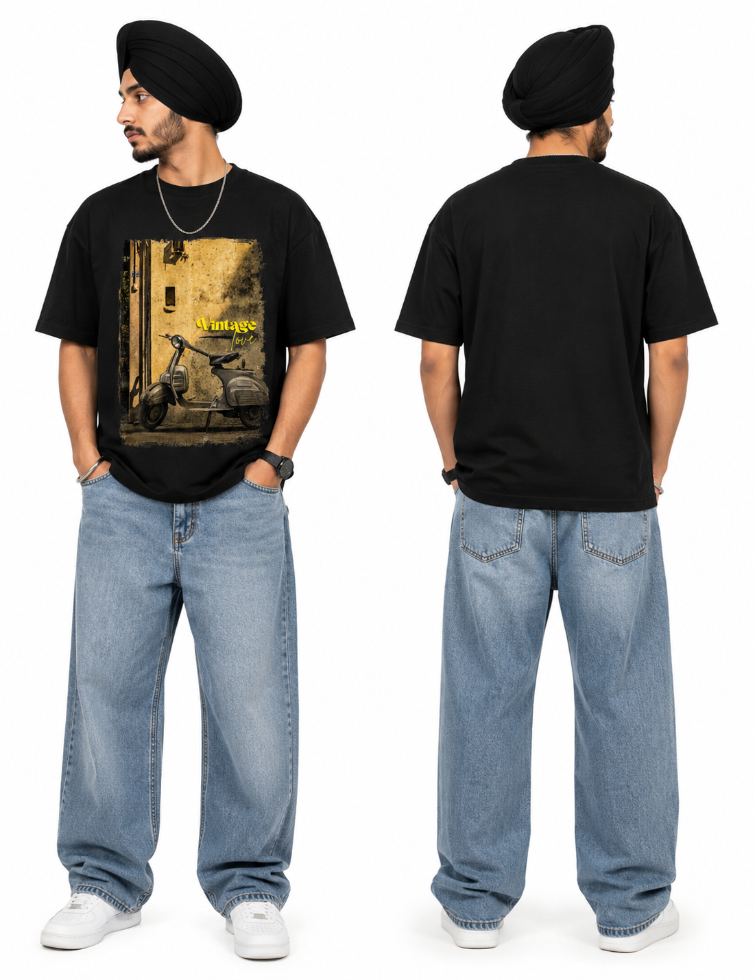 Vintage Love Scooter Oversized T-Shirt
