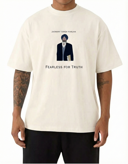 Jaswant Singh Khalra Fearless For Truth T-Shirt – French Terry 240 GSM Premium Cotton