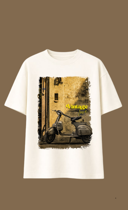 Vintage Love Scooter Oversized T-Shirt