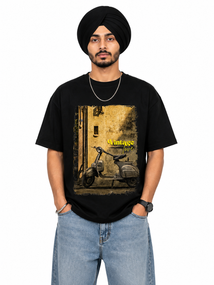 Vintage Love Scooter Oversized T-Shirt