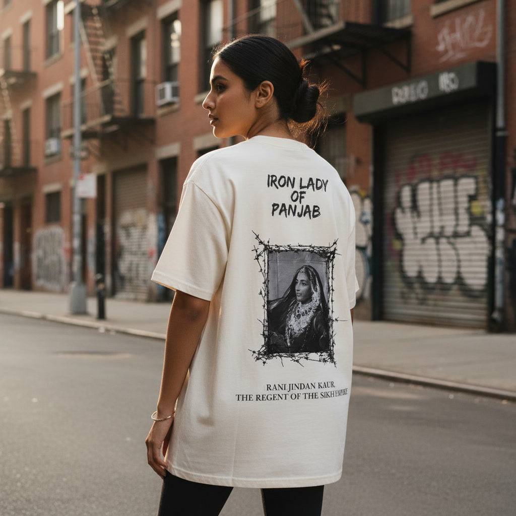 The "Iron Lady of Panjab" Maharani Jindan Kaur Oversized Tee