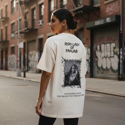 The "Iron Lady of Panjab" Maharani Jindan Kaur Oversized Tee