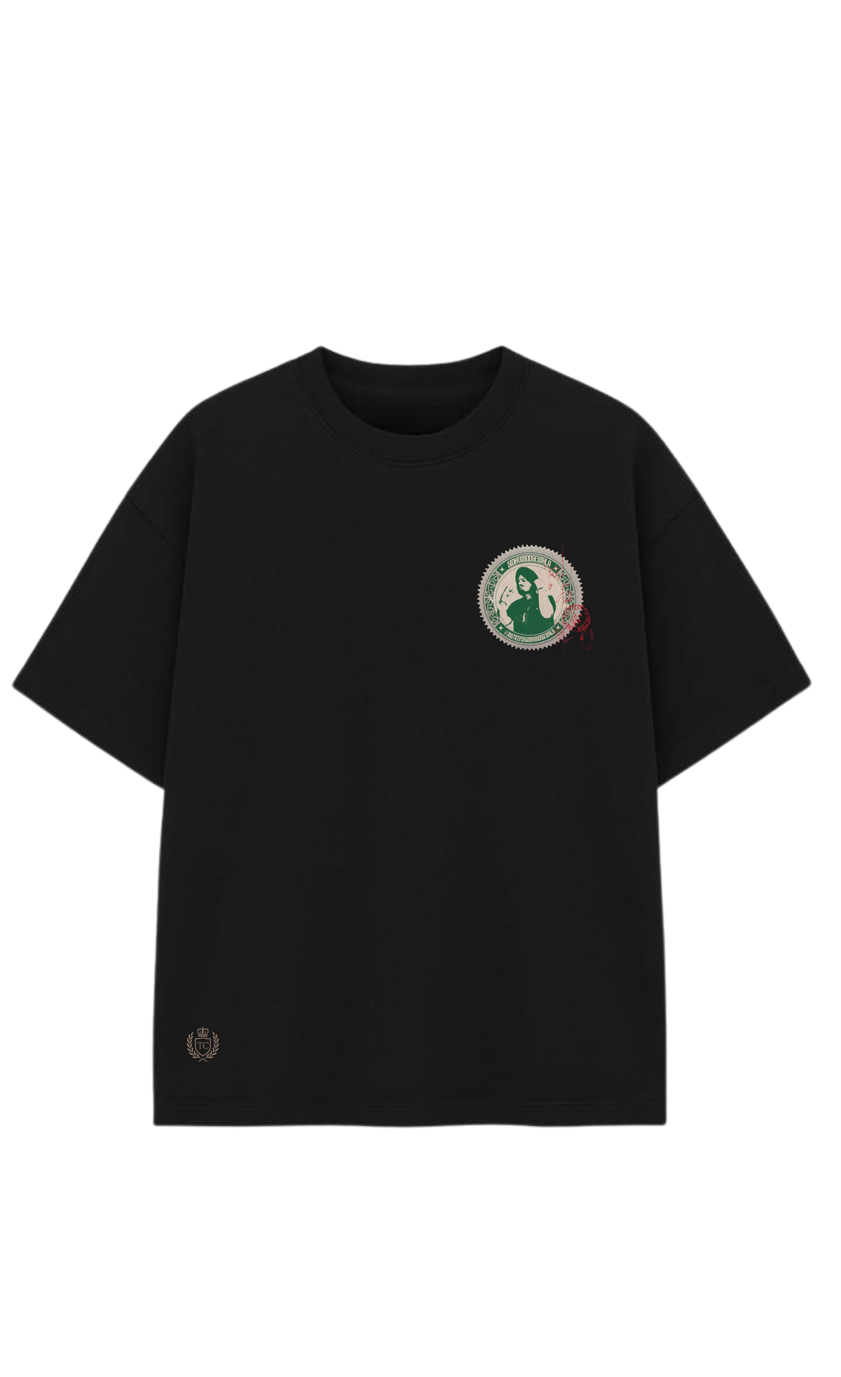 Sidhu Moose Wala Vintage Stamp Oversized T-Shirt